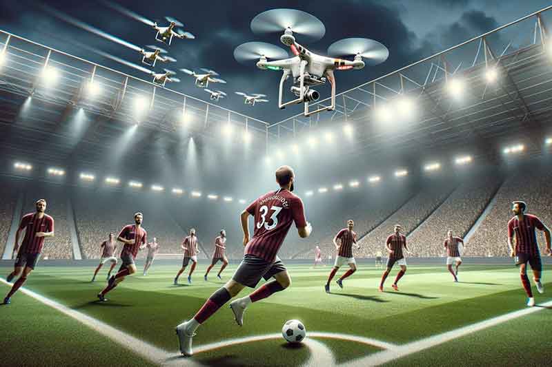 Brug af drones i fodboldtræning